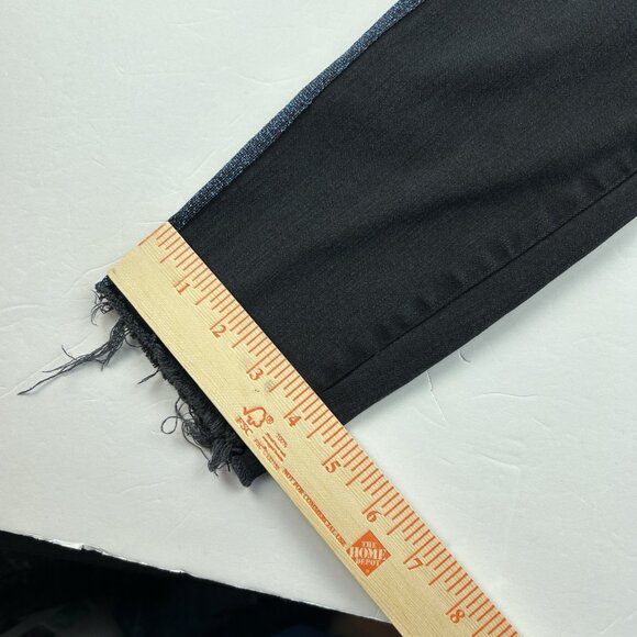 Mother High Waisted Looker Ankle Fray Black Guilty Glitter Racer Stripe Jeans 26 - Picture 16 of 16